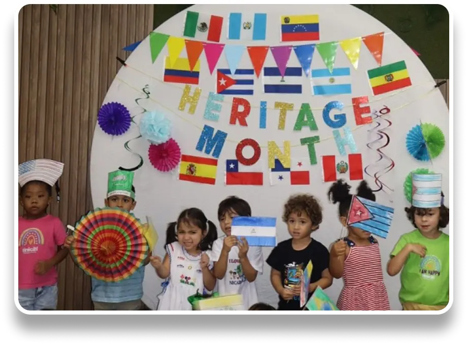 Children celebrating at Tiniciti Preschool
